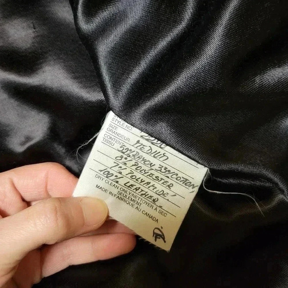 NORMA Canada Vintage 1980's Patchwork Art Knit Sweater Jacket Leather Size M - Picture 3 of 10